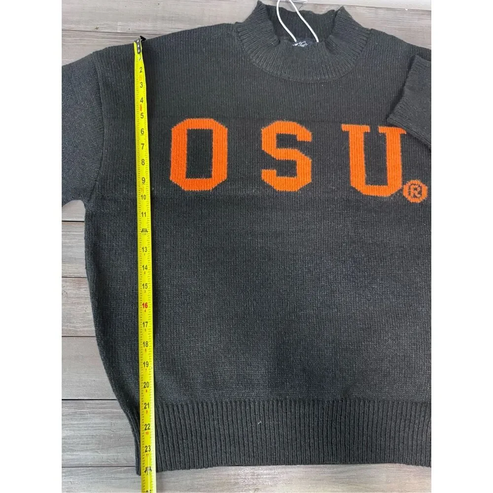NWT Ohio State Buckeyes College Bold Black Officially Licensed Knit Thicker Swea